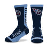 Picture of For Bare Feet NFL TENNESSEE TITANS MVP Crew Sock Team Color Youth