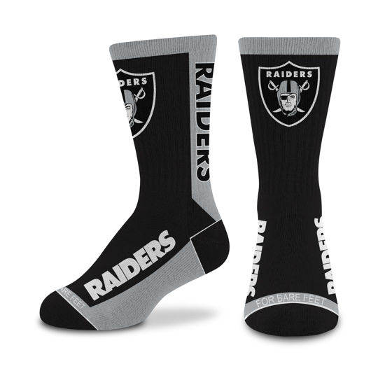 Picture of For Bare Feet NFL LAS VEGAS RAIDERS MVP Crew Sock Team Color Youth