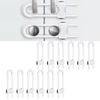 Picture of Baby Proofing Cabinets,Cabinet Locks for Babies,12 Pack U-Shaped Child Locks for Cabinets, Child Proof Cabinet Latches,Child Safety Cabinet Locks with Adjustable by SPISPI (White)