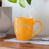 Picture of Rico Industries NFL Football Los Angeles Chargers Alternate 16 oz Team Color Laser Engraved Speckled Ceramic Coffee Mug