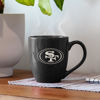 Picture of Rico Industries NFL Football San Francisco 49ers Alternate 16 oz Team Color Laser Engraved Speckled Ceramic Coffee Mug