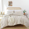 Picture of ROSGONIA King Size Comforter Set Beige, 3pcs (1 Boho Comforter & 2 Pillowcases) All Season Bedding Soft Lightweight Bedspread Cozy Blanket Quilt