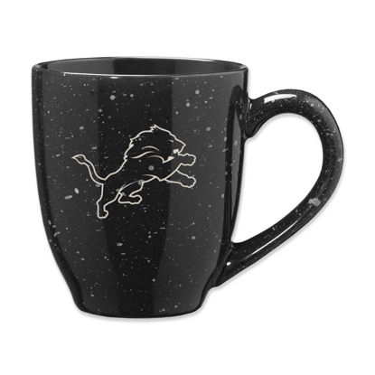Picture of Rico Industries NFL Football Detroit Lions Primary 16 oz Team Color Laser Engraved Ceramic Coffee Mug