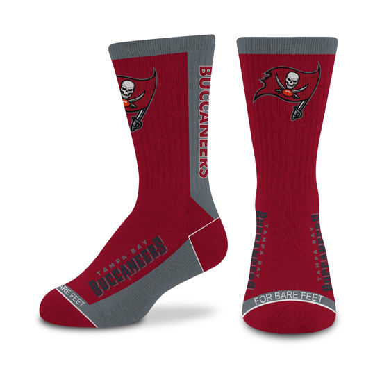 Picture of For Bare Feet NFL TAMPA BAY BUCCANEERS MVP Crew Sock Team Color Youth