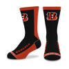 Picture of For Bare Feet NFL CINCINNATI BENGALS MVP Crew Sock Team Color Youth
