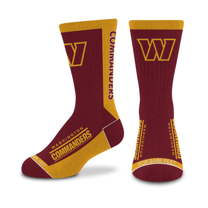 Picture of For Bare Feet NFL WASHINGTON COMMANDERS MVP Crew Sock Team Color Youth