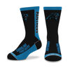 Picture of For Bare Feet NFL CAROLINA PANTHERS MVP Crew Sock Team Color Youth