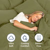 Picture of Extra Deep King Fitted Sheet - Hotel Luxury Single Fitted Sheet Only - Easily Fits 18 inch to 24 inch Mattress - Soft, Wrinkle Free, Breathable and Comfy - Extra Deep Pockets Sage Green Fitted Sheet