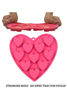 Picture of MarStore Heart Shaped Cake Pans Heart Silicone Mold for Baking, Large 2 Inches Heart Molds, 10 Cavities Suitable for Ice Cube Mold, Chocolate Mold, Valentines Silicone Molds (1, Pink)