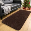 Picture of OLANLY 2x4 Machine Washable Runner Rugs for Hallway, Soft Fluffy Shaggy Bedside Rugs for Bedroom, Living Room, Indoor Floor Carpet for Kids Girls and Boys, Nursery Rooms, Home Decor Aesthetic, Coffee