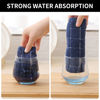 Picture of Homaxy Kitchen Towels and Dishcloths Set, 12 x 12 and 13 x 28 Inches, Set of 8 Bulk Cotton Terry Kitchen Towels Set, Checkered Designed, Soft and Super Absorbent Dish Towels, Navy Blue