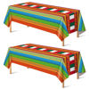 Picture of OHOME Cinco De Mayo Decorations - Fiesta Party Decorations - Fiesta Plastic Tablecloth for Taco - Mexican Theme Party Decorations for Birthday Accessories Party Favors Decor,52"x87",2 Pack