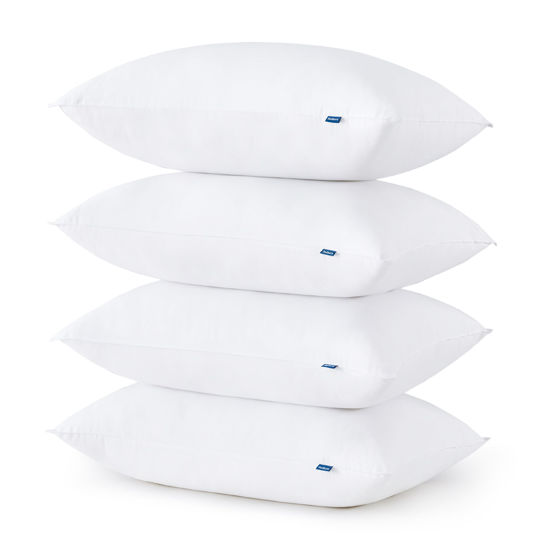 Picture of Bedsure Medium Firm Bed Pillows for Sleeping Standard Size, Set of 4, Standard Pillows 4 Pack Hotel Quality Premium Down Alternative for Medium Supportive Filling for Side, Back Sleepers