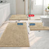 Picture of Smiry Luxury Chenille Bathroom Rugs 44x24, Extra Soft and Absorbent Shaggy Bath Mat, Machine Washable, Non-Slip Plush Carpet Runner for Tub, Shower, and Floor, Home Decor Accessories, Beige