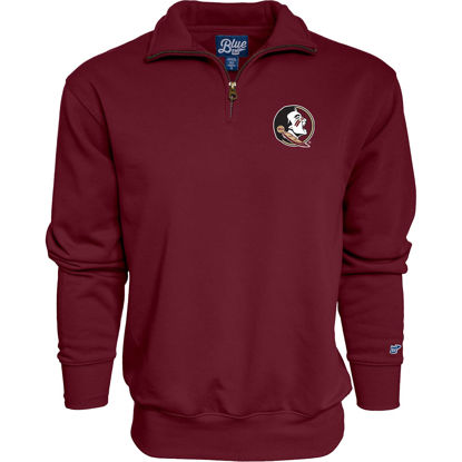 Picture of Blue 84 Men's Florida State Seminoles Quarter Zip Sweatshirt Icon Team Color, Team Color, Medium