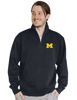 Picture of Blue 84 Men's Michigan Wolverines Quarter Zip Sweatshirt Icon Team Color, Team Color, Large