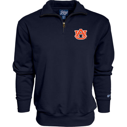 Picture of Blue 84 Men's Auburn Tigers Quarter Zip Sweatshirt Icon Team Color, Team Color, X-Large