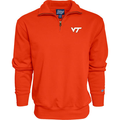 Picture of Blue 84 Men's Virginia Tech Hokies Quarter Zip Sweatshirt Icon Secondary, Alternate Color, Large