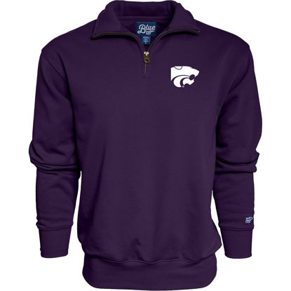Picture of Blue 84 Men's Kansas State Wildcats Quarter Zip Sweatshirt Icon Team Color, Team Color, XX-Large
