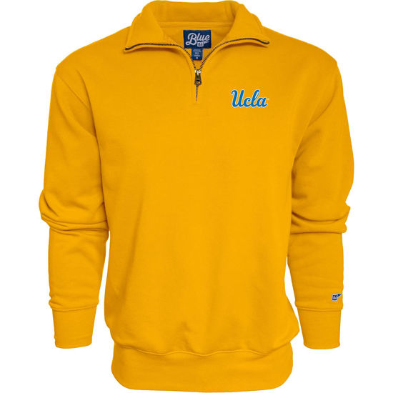 Picture of Blue 84 Men's UCLA Bruins Quarter Zip Sweatshirt Icon Secondary, Alternate Color, Small
