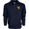 Picture of Blue 84 Men's West Virginia Mountaineers Quarter Zip Sweatshirt Icon Team Color, Team Color, Medium