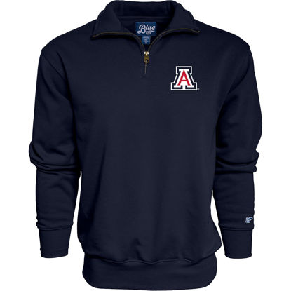 Picture of Blue 84 Men's Arizona Wildcats Quarter Zip Sweatshirt Icon Team Color, Team Color, Medium