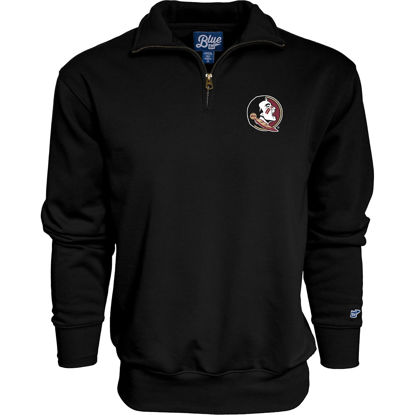 Picture of Blue 84 Men's Florida State Seminoles Quarter Zip Sweatshirt Icon Secondary, Alternate Color, Medium