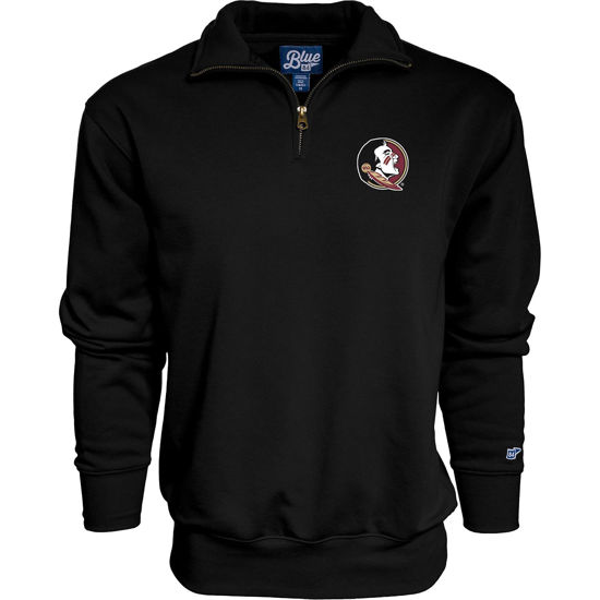 Picture of Blue 84 Men's Florida State Seminoles Quarter Zip Sweatshirt Icon Secondary, Alternate Color, Medium