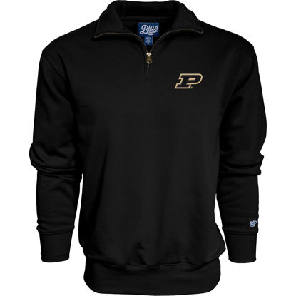 Picture of Blue 84 Men's Purdue Boilermakers Quarter Zip Sweatshirt Icon Team Color, Team Color, Medium