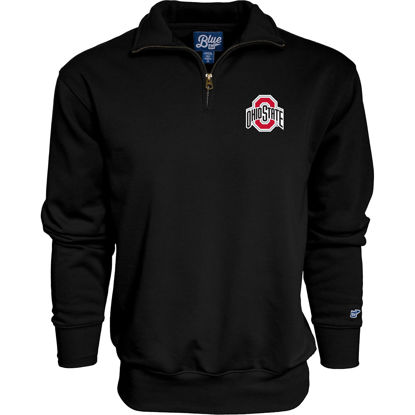 Picture of Blue 84 Men's Ohio State Buckeyes Quarter Zip Sweatshirt Icon Secondary, Alternate Color, X-Large