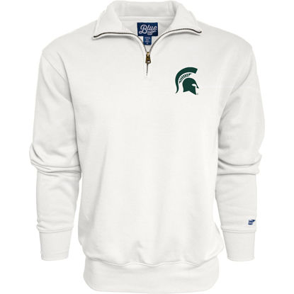 Picture of Blue 84 Men's Michigan State Spartans Quarter Zip Sweatshirt Icon Secondary, Alternate Color, X-Large