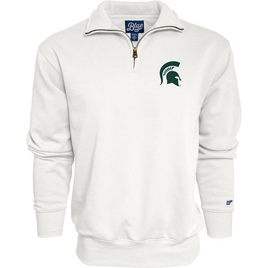 Picture of Blue 84 Men's Michigan State Spartans Quarter Zip Sweatshirt Icon Secondary, Alternate Color, X-Large