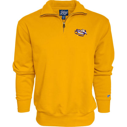 Picture of Blue 84 Men's LSU Tigers Quarter Zip Sweatshirt Icon Secondary, Alternate Color, Large