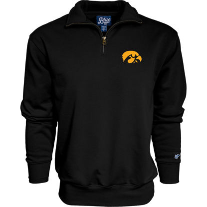 Picture of Blue 84 Men's Iowa Hawkeyes Quarter Zip Sweatshirt Icon Team Color, Team Color, XX-Large