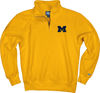 Picture of Blue 84 Men's Michigan Wolverines Quarter Zip Sweatshirt Icon Secondary, Alternate Color, Medium