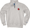 Picture of Blue 84 Men's Louisville Cardinals Quarter Zip Sweatshirt Icon Grey, Grey, Medium
