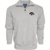 Picture of Blue 84 Men's Iowa Hawkeyes Quarter Zip Sweatshirt Icon Grey, Grey, X-Large