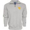 Picture of Blue 84 Men's West Virginia Mountaineers Quarter Zip Sweatshirt Icon Grey, Grey, Large