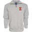 Picture of Blue 84 Men's Illinois Illini Quarter Zip Sweatshirt Icon Grey, Grey, X-Large