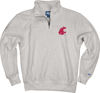 Picture of Blue 84 Men's Washington State Cougars Quarter Zip Sweatshirt Icon Grey, Grey, Large