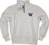 Picture of Blue 84 Men's Washington Huskies Quarter Zip Sweatshirt Icon Grey, Grey, Medium