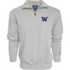Picture of Blue 84 Men's Washington Huskies Quarter Zip Sweatshirt Icon Grey, Grey, Small