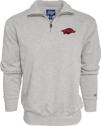 Picture of Blue 84 Men's Standard Quarter Zip Sweatshirt Icon Grey, Large