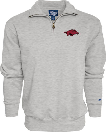 Picture of Blue 84 Men's Standard Quarter Zip Sweatshirt Icon Grey, Medium