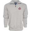 Picture of Blue 84 Men's Ohio State Buckeyes Quarter Zip Sweatshirt Icon Grey, Grey, X-Large