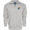 Picture of Blue 84 Men's Kansas Jayhawks Quarter Zip Sweatshirt Icon Grey, Grey, X-Large