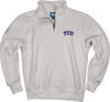 Picture of Blue 84 Men's TCU Horned Frogs Quarter Zip Sweatshirt Icon Grey, Grey, XX-Large
