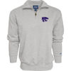 Picture of Blue 84 Men's Kansas State Wildcats Quarter Zip Sweatshirt Icon Grey, Grey, Medium