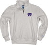 Picture of Blue 84 Men's Kansas State Wildcats Quarter Zip Sweatshirt Icon Grey, Grey, Large
