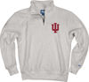 Picture of Blue 84 Men's Indiana Hoosiers Quarter Zip Sweatshirt Icon Grey, Grey, X-Large